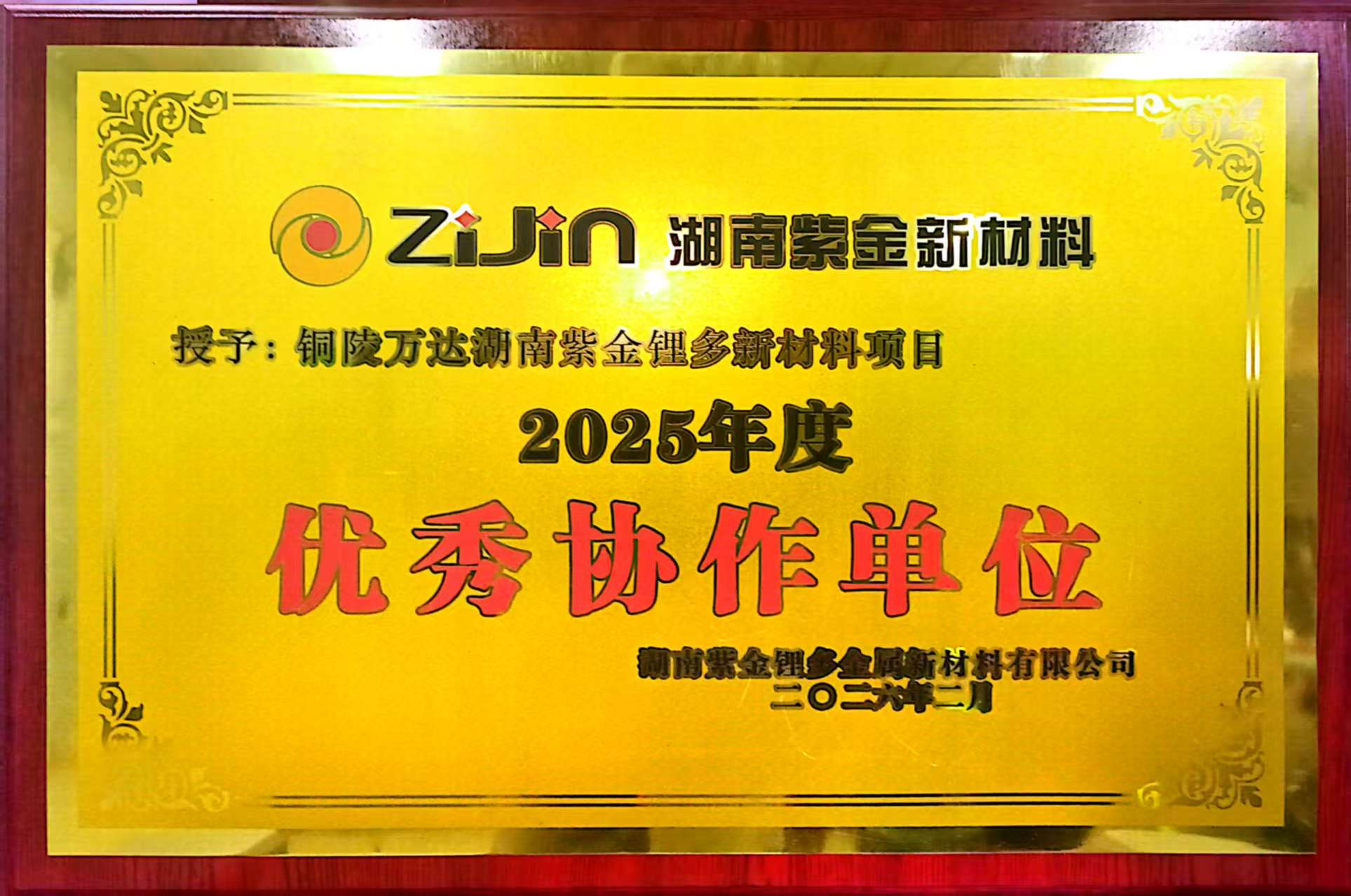 2025年度优秀协作单位